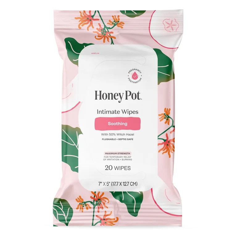 Honey Pot Intimate Wipes - Witch Hazel, 20 Count | Walmart (US)