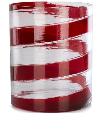 Southern Living Holiday Collection Candy Cane Swirl Hurricane Candleholder | Dillard's | Dillard's