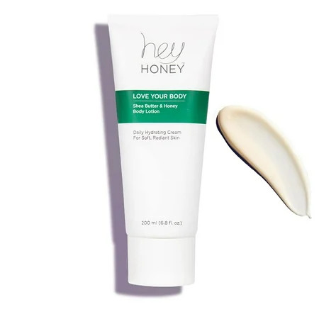 Hey Honey Skincare Love Your Body Shea Butter & Honey Body Lotion | All Over Body Moisturizing For Dry Skin Softens & Replenishes While Providing A Natural Glow & Skin Elasticity | 6.8 Oz. C39 | Walmart (US)