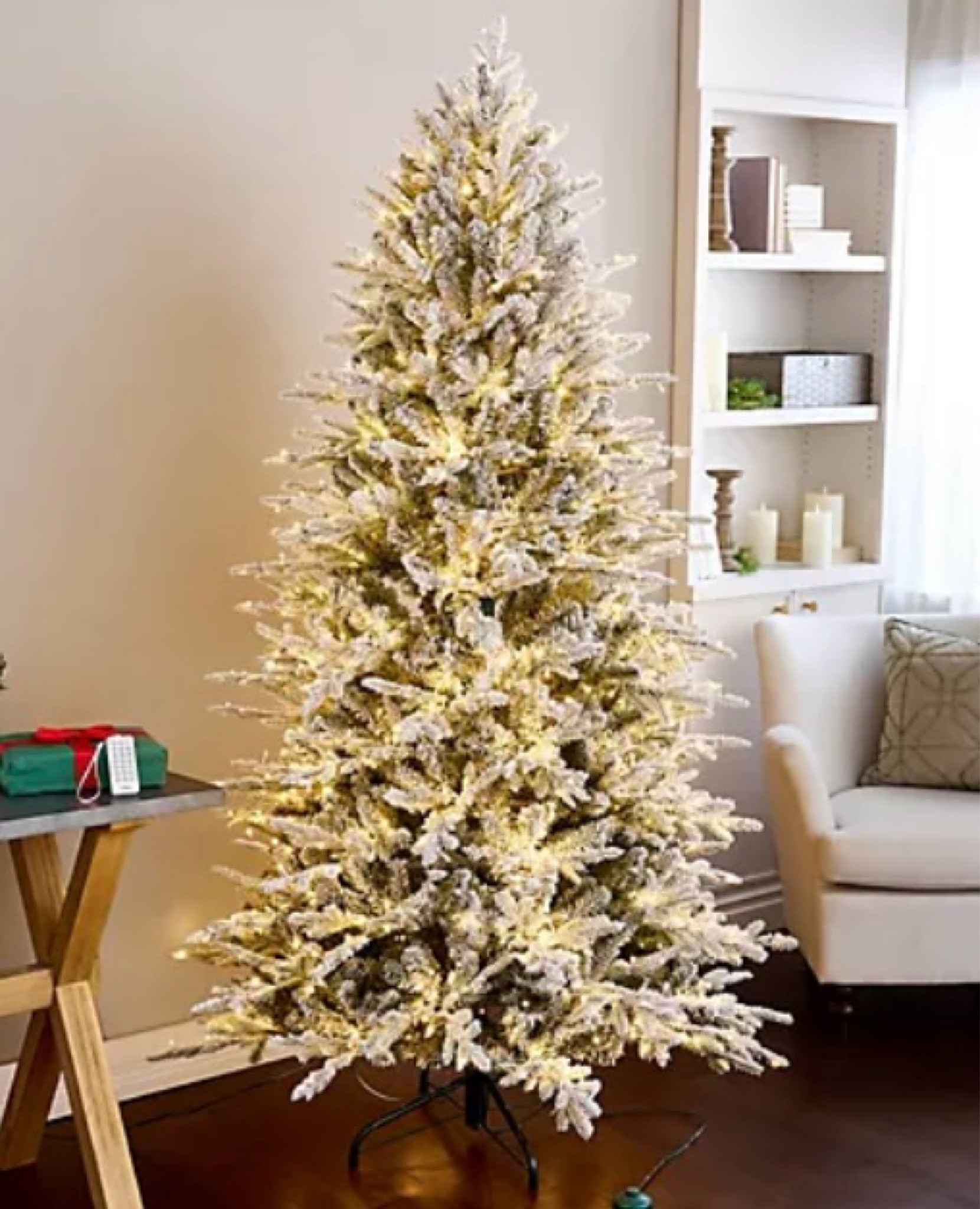 We love this beautiful Christmas tree. It has so many different light functions and is a dream to decorate! 

#LTKHome #LTKFamily #LTKSeasonal