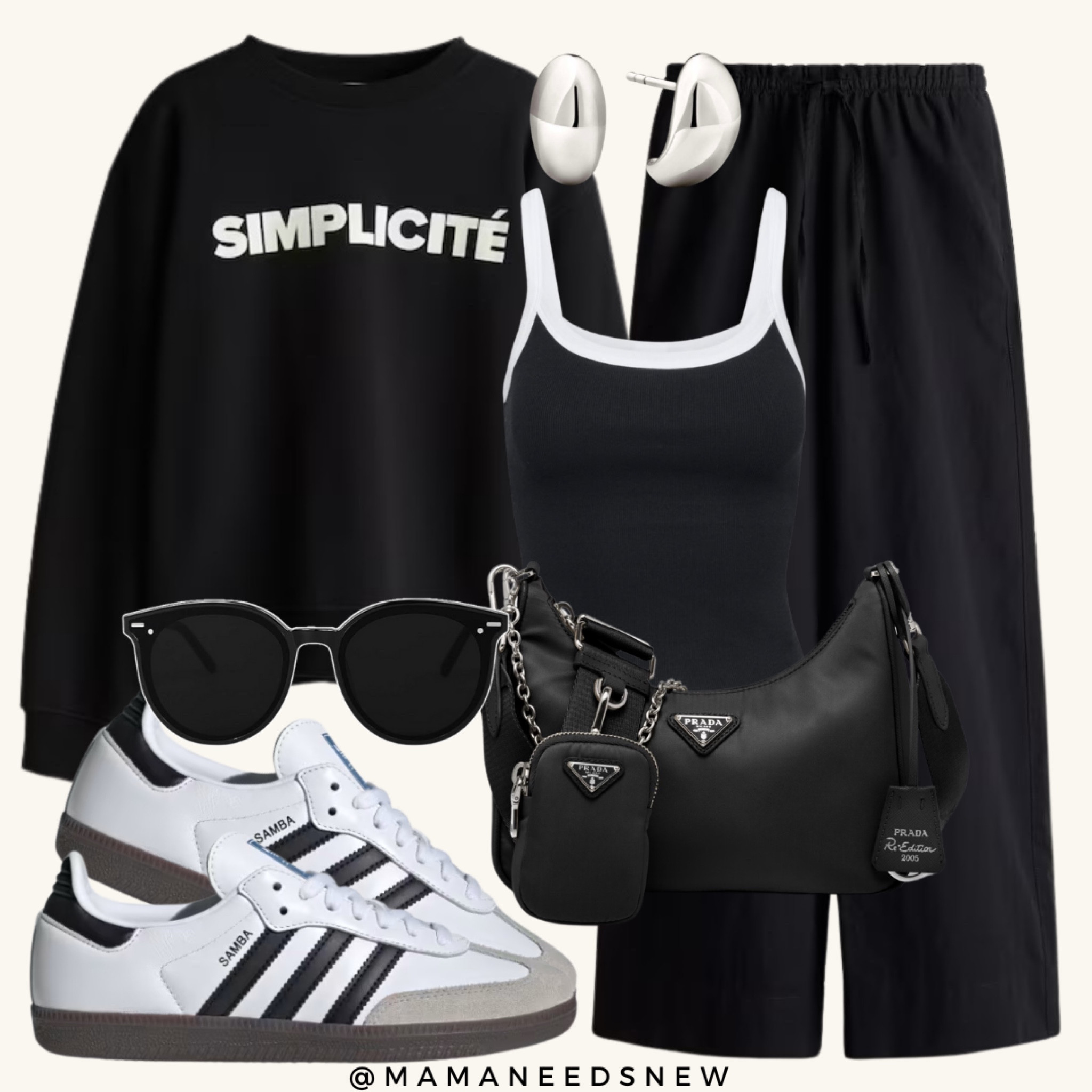 Easy casual outfit with a cute graphic sweatshirt & Samba OG sneakers for transition to cozy season 🖤

#LTKFindsUnder100 #LTKShoeCrush #LTKSaleAlert