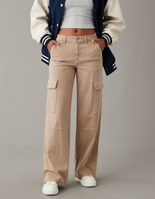 AE Dreamy Drape Stretch Super High-Waisted Baggy Wide-Leg Pant | American Eagle Outfitters (US & CA)