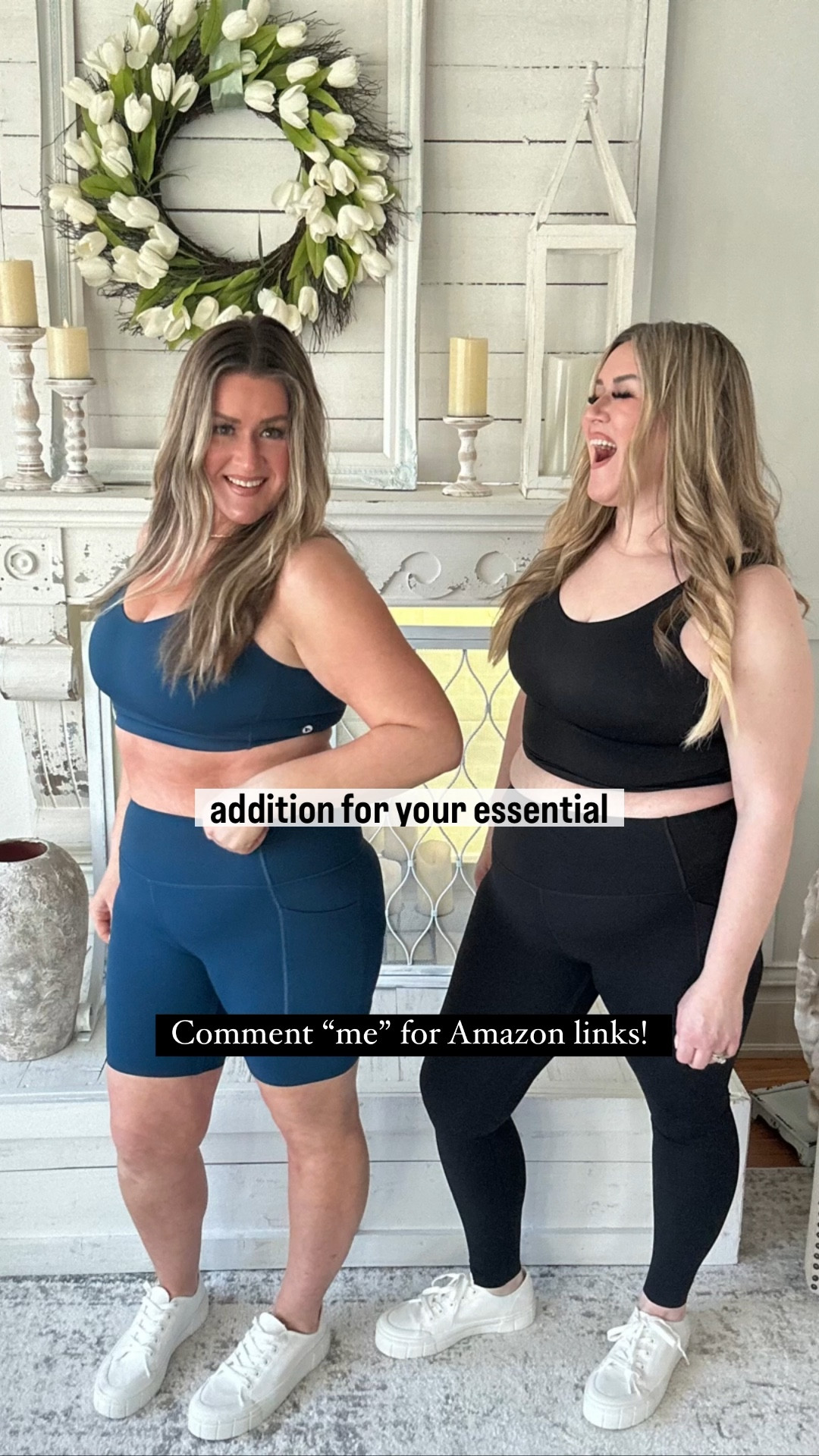 *Skims Dupe ??!! * these high waisted yoga leggings and biker shorts are so amazing and feel like a second skin. The molded bras provide the most incredible support and incredibly comfortable!! We recommend sizing ⬆️ 1x in bra. If you need the basics for summer workouts, these are it!! 

#LTKbeauty #LTKfitness #LTKstyletip