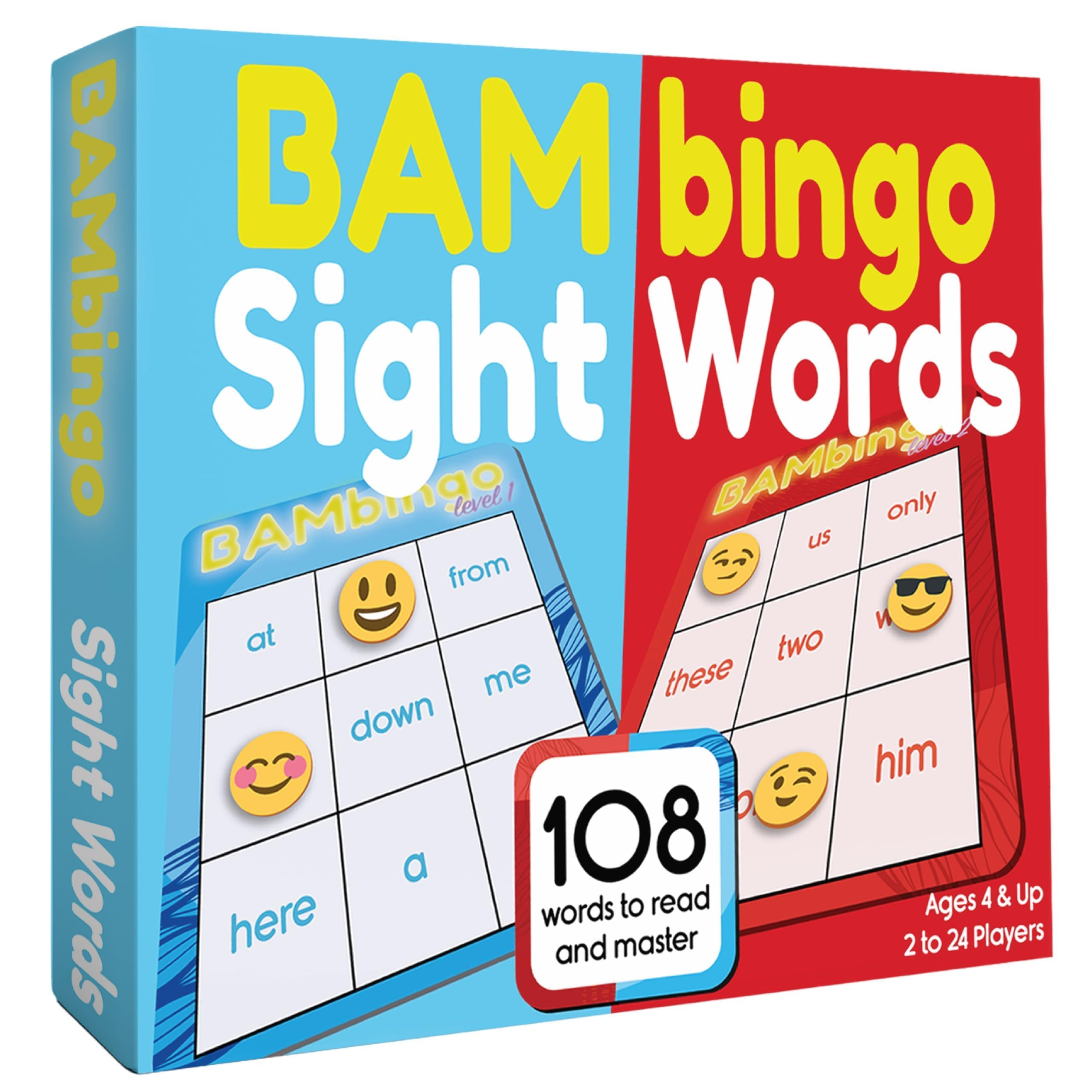 Sight Word Bingo Game Level 1 and 2 - Educational Games for Kids - Learn to Read Vocabulary for K... | Amazon (US)