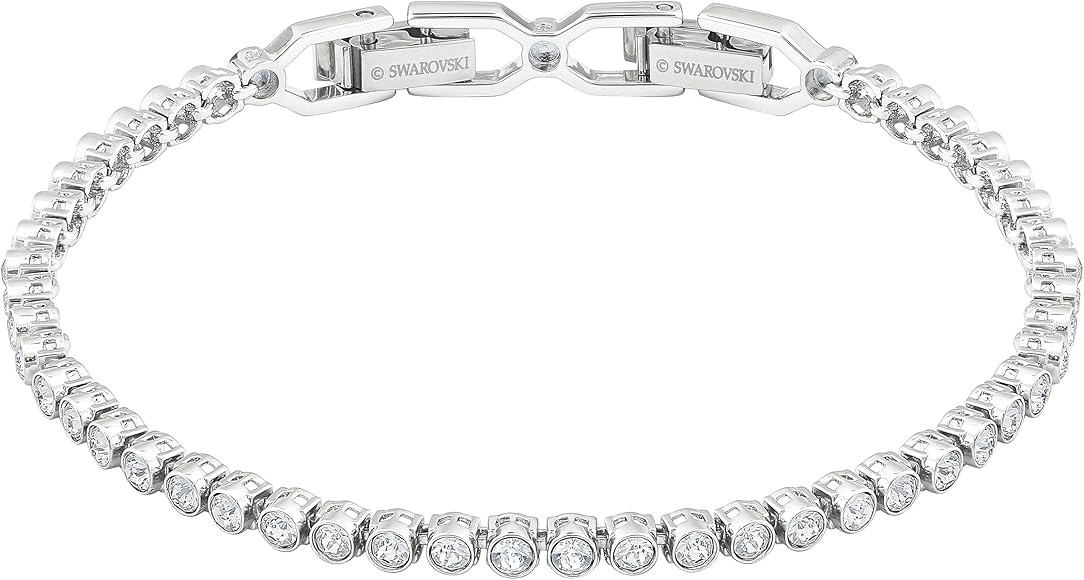 Swarovski Emily Tennis Bracelet Jewelry Collection, Clear Crystals, Blue Crystals, Pink Crystals | Amazon (US)