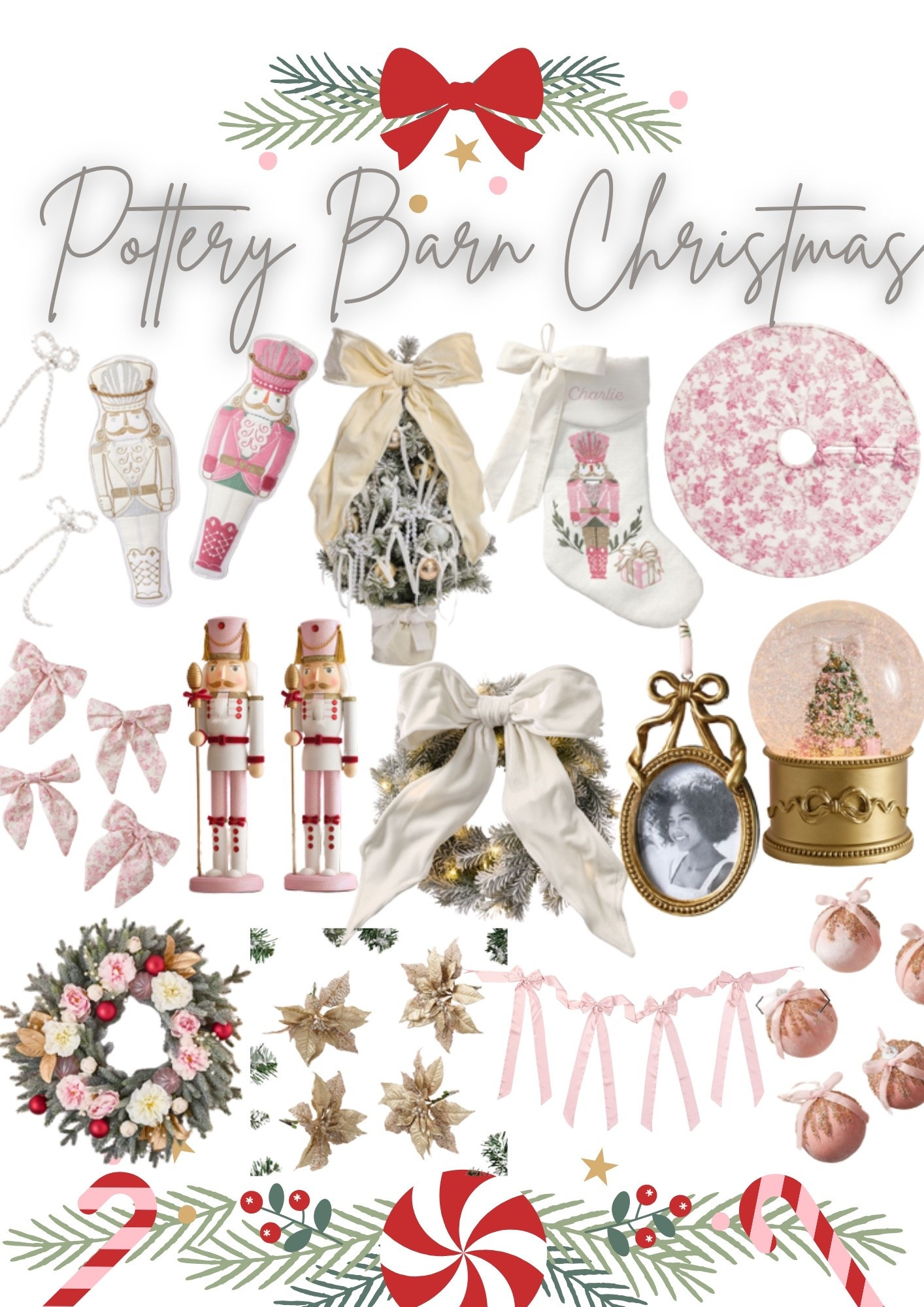 Pottery barn Christmas decor. LoveShackFancy x pottery barn 

#LTKSeasonal #LTKHome #LTKHoliday