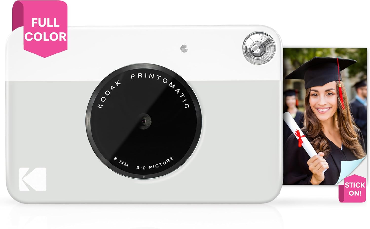 KODAK Printomatic Digital Instant Print Camera - Full Color Prints On ZINK 2x3" Sticky-Backed Pho... | Amazon (US)