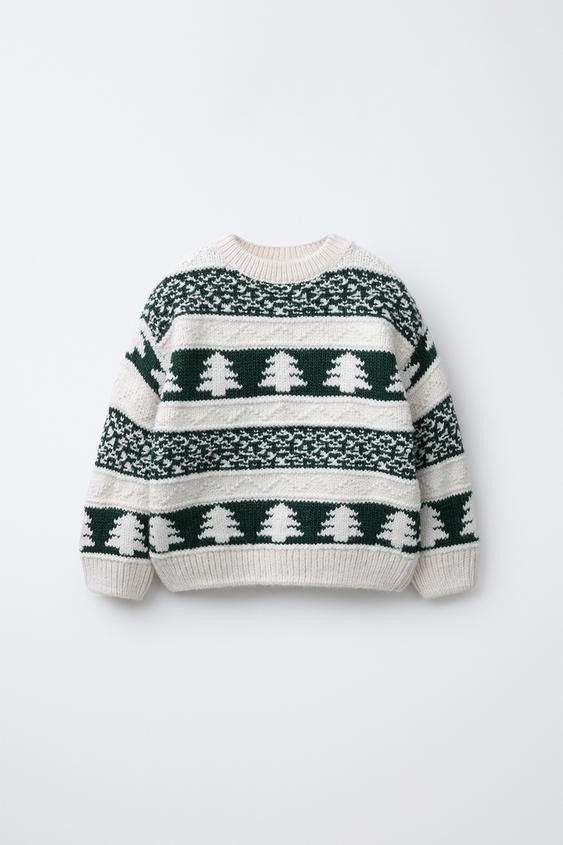 TREE PRINT KNIT SWEATER | Zara US