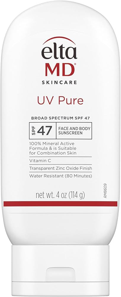 EltaMD UV Pure Face and Body Sunscreen, SPF 47 Mineral Sunscreen for Kids and Adults, Water Resis... | Amazon (US)