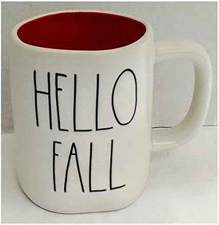 Rae Dunn Artisan Collection by Magenta Hello Fall with Orange Interior Coffee Tea Mug LL | Amazon (US)