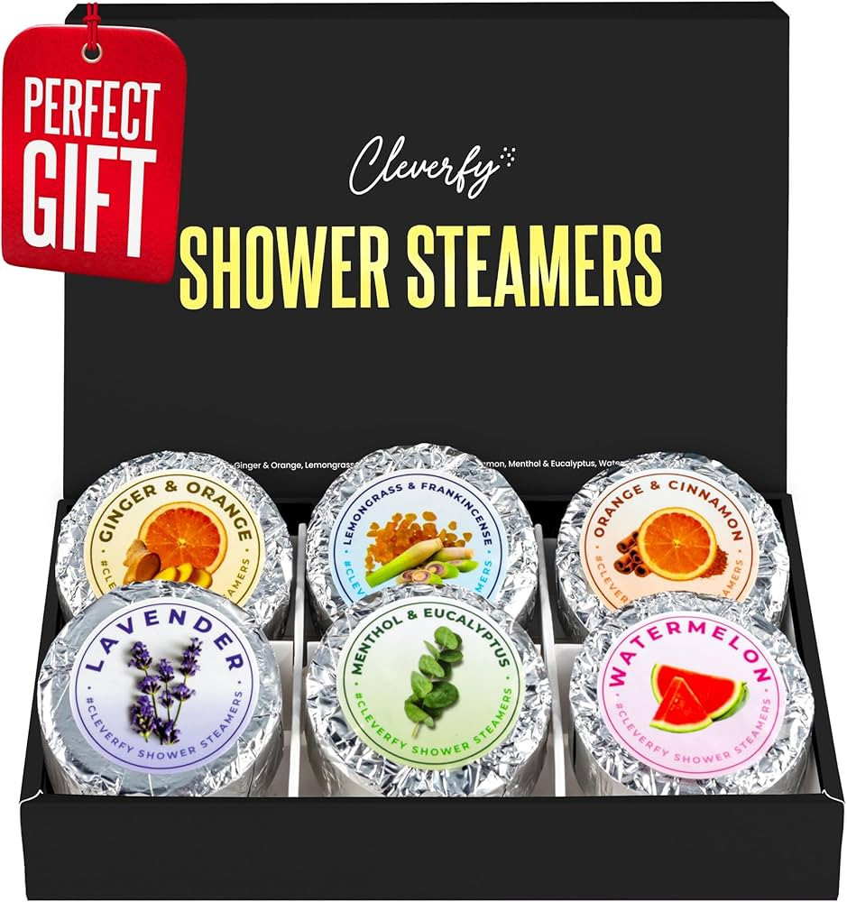 Cleverfy Aromatherapy Shower Steamers for Men - Pack of 6 Shower Bombs with Essential Oils. Self ... | Amazon (US)