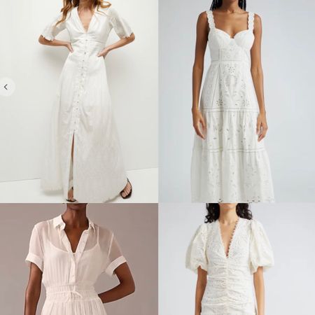 Little white dresses 🤍🤍🤍love the length and neckline 