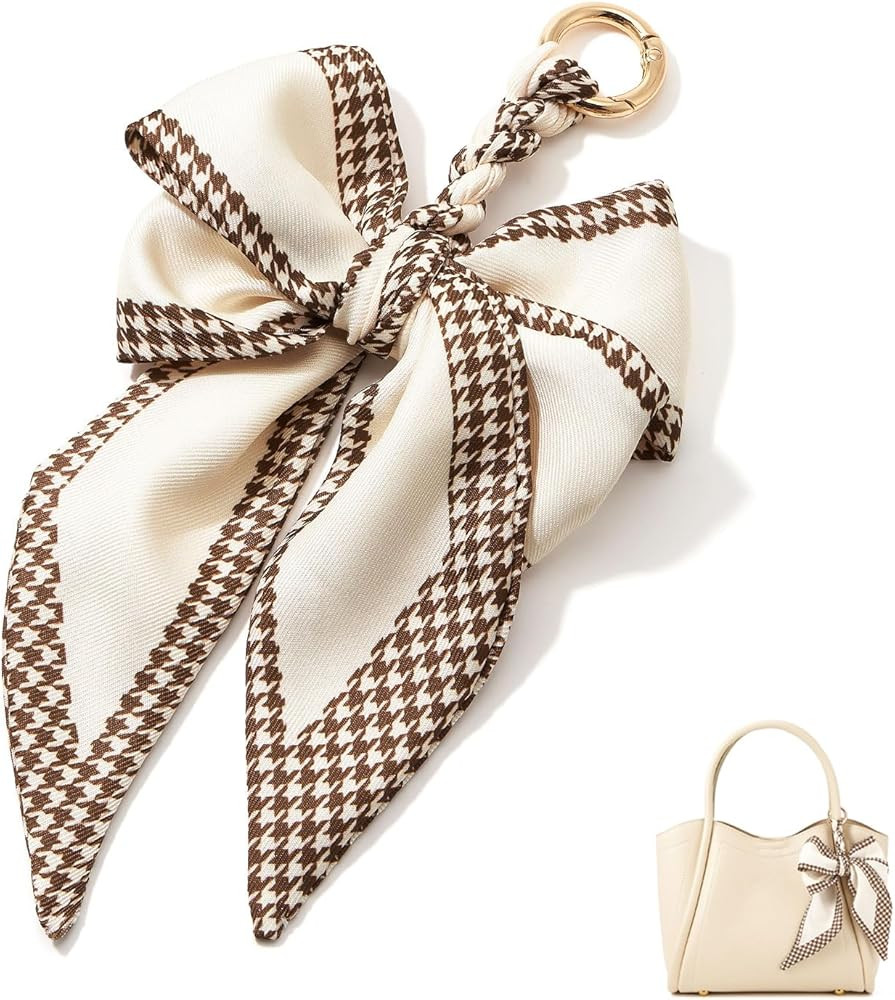 ZOOEASS Bow Purse Charms Women Cute Designer Keychain Scarf Bag Charms for Handbags Tote Bag Acce... | Amazon (US)