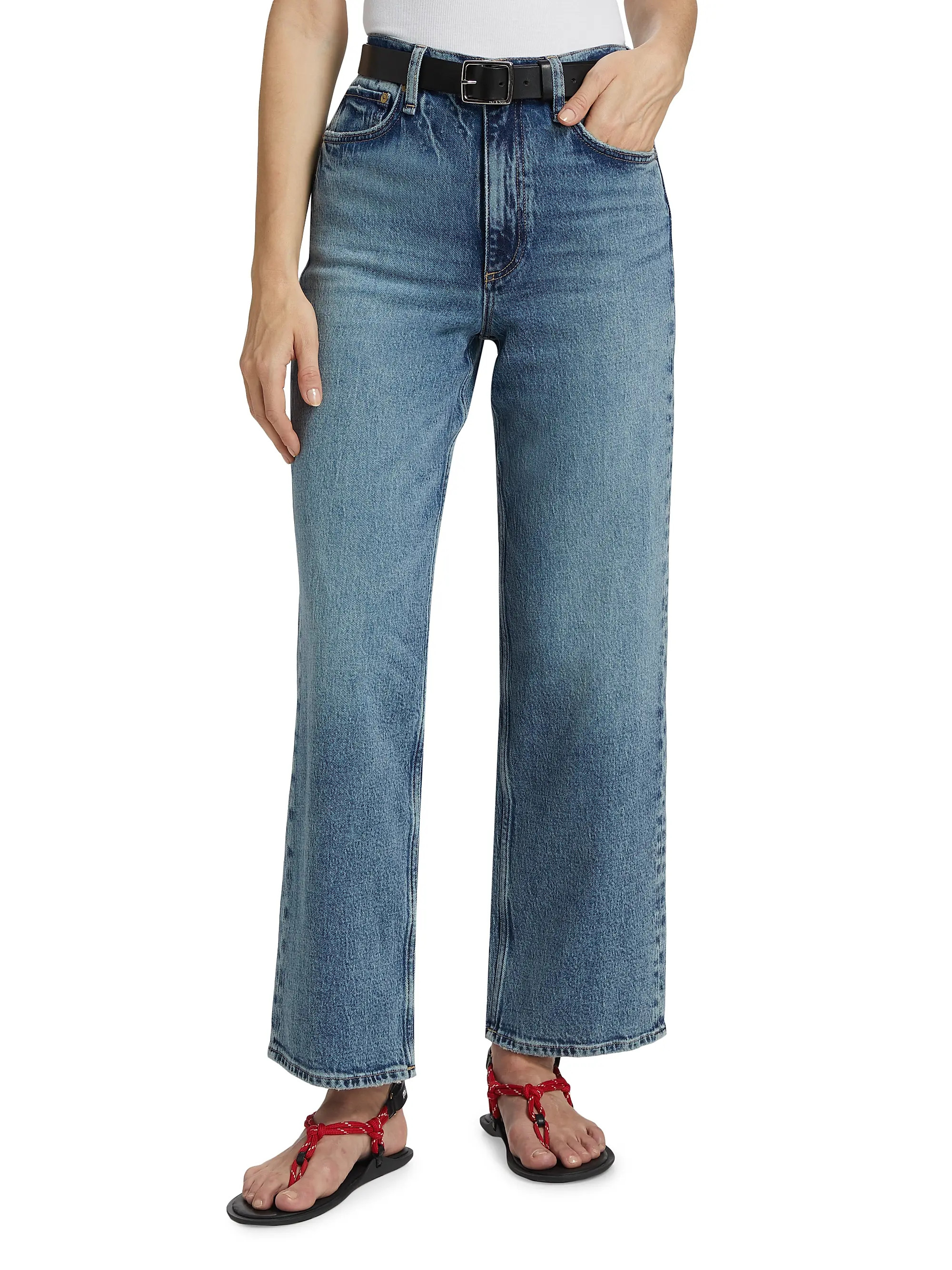rag & boneShea High-Rise Straight-Fit Jeans | Saks Fifth Avenue