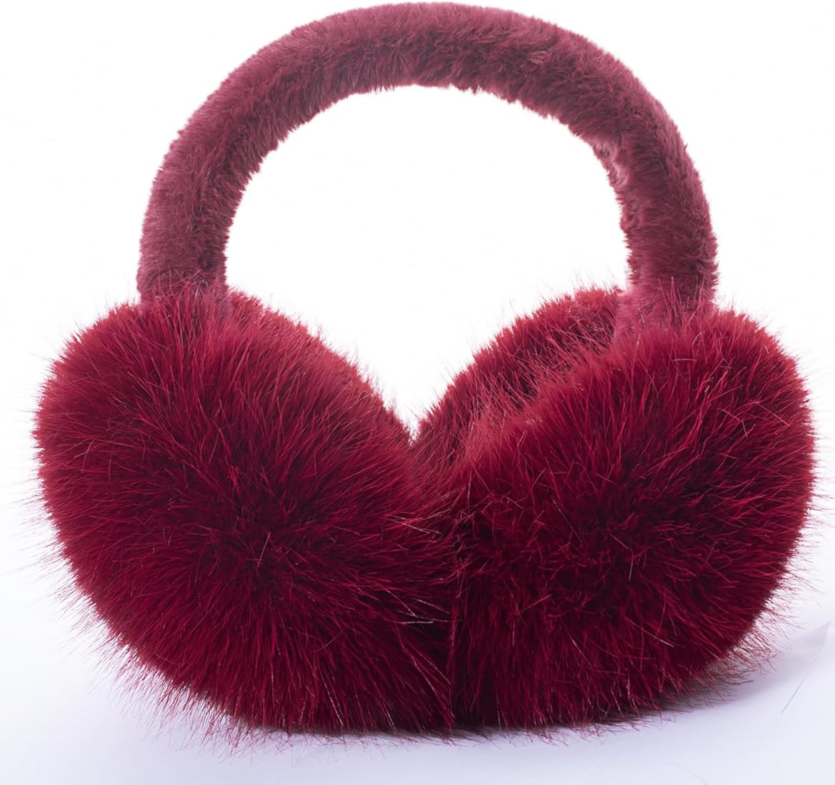 Winter Ear Muffs for Women Men - Foldable Fuzzy Earmuffs Faux Fur Ear Warmer, Perfect Ear Covers ... | Amazon (US)