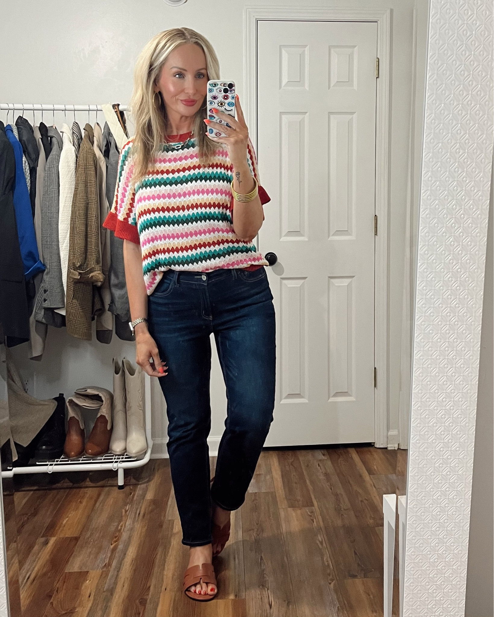 Spring, colorful short sleeve knit top & my favorite Walmart jeans. 
.
.
.
.
#springootd #colorfuloutfits #truespringcolors #walmartjeans #midsize #midsizeoutfits 

#LTKmidsize #LTKstyletip