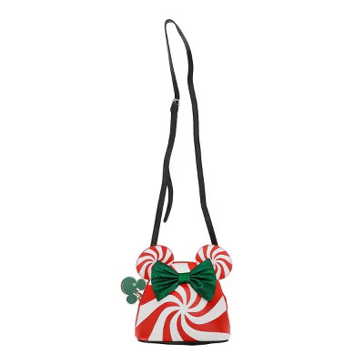 Disney Minnie Mouse Peppermint 7.75” Dome Crossbody Bag | Target