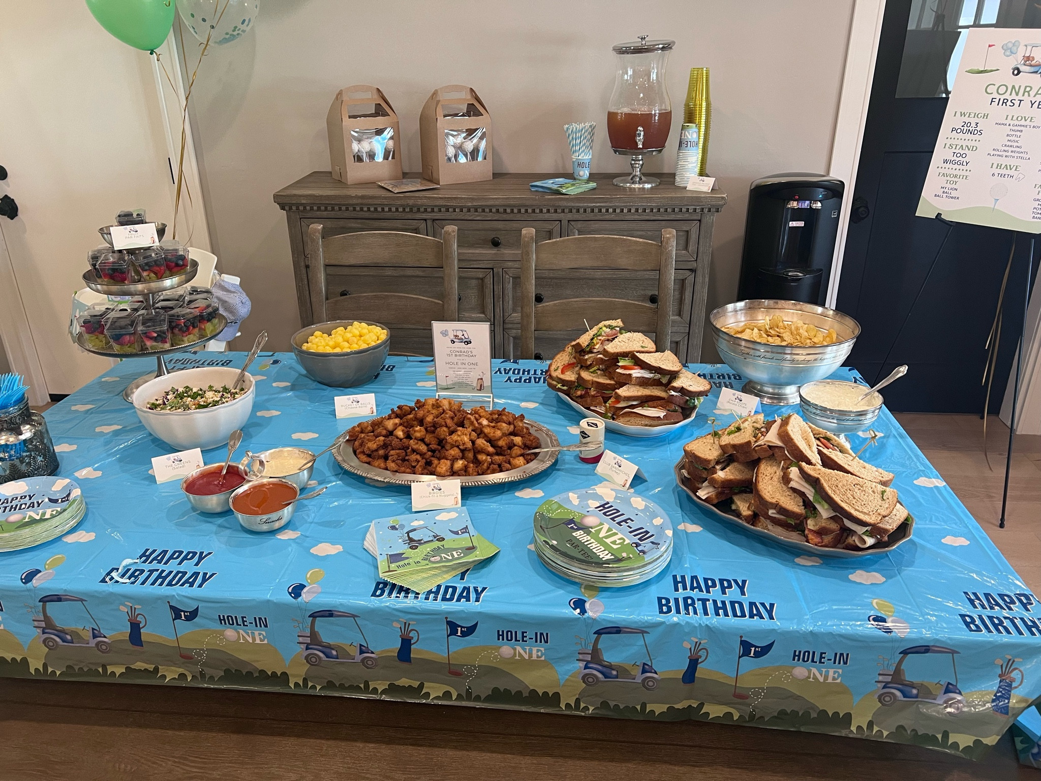 Conrad’s Hole in One! 

Party setup, food tents hosting, entertaining , Hole in One , first birthday , birthday theme 

#LTKKids #LTKBump #LTKBaby