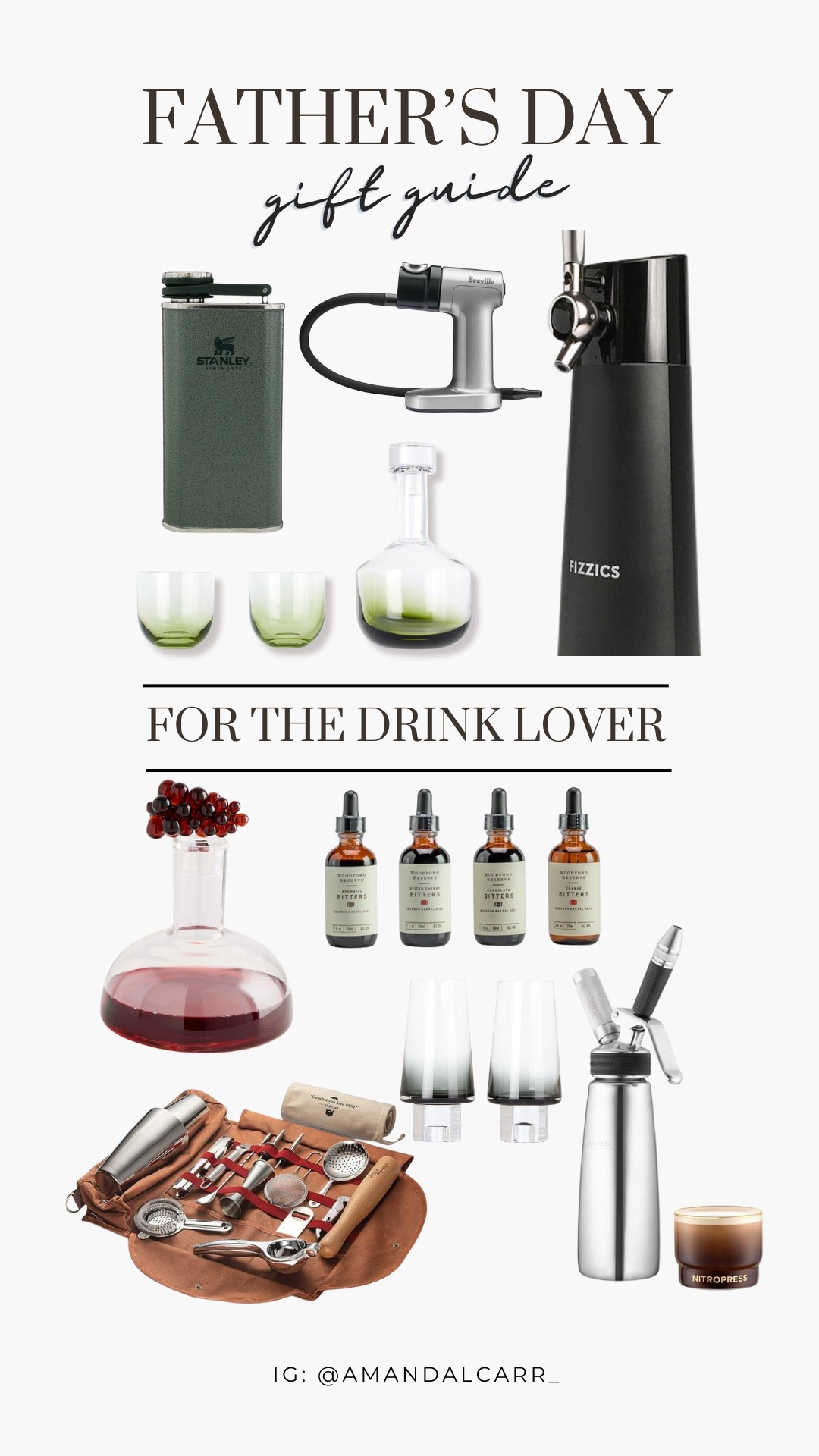 For the mixologist, wine connoisseur or beer lover, here are some really great Father’s Day gift ideas! The Fizzics beer dispenser turns any can into a nitro draft beer, making any beer instantly taste craft, cold and delicious. 

#LTKGiftGuide #LTKMens #LTKFindsUnder100