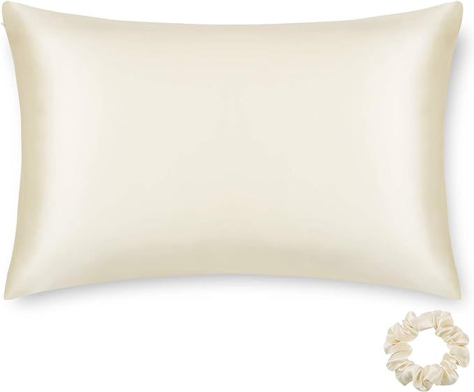 Silk Pillowcase Standard Size for Hair and Skin Beauty Sleep ALASKA BEAR 100% Organic Pillow Slip... | Amazon (US)