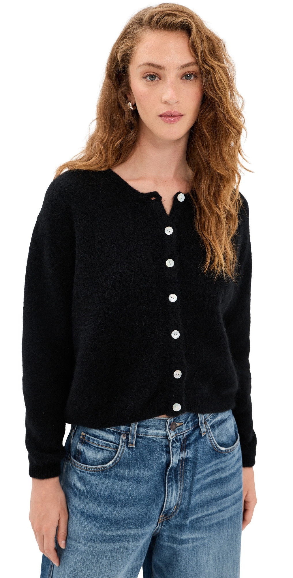 American Vintage Vitow Cardigan Noir M | Shopbop
