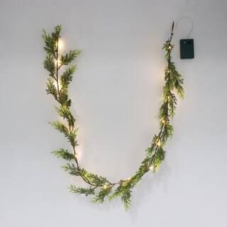 5ft. Pine Leaf LED Lit Garland by Ashland® | Michaels | Michaels Stores