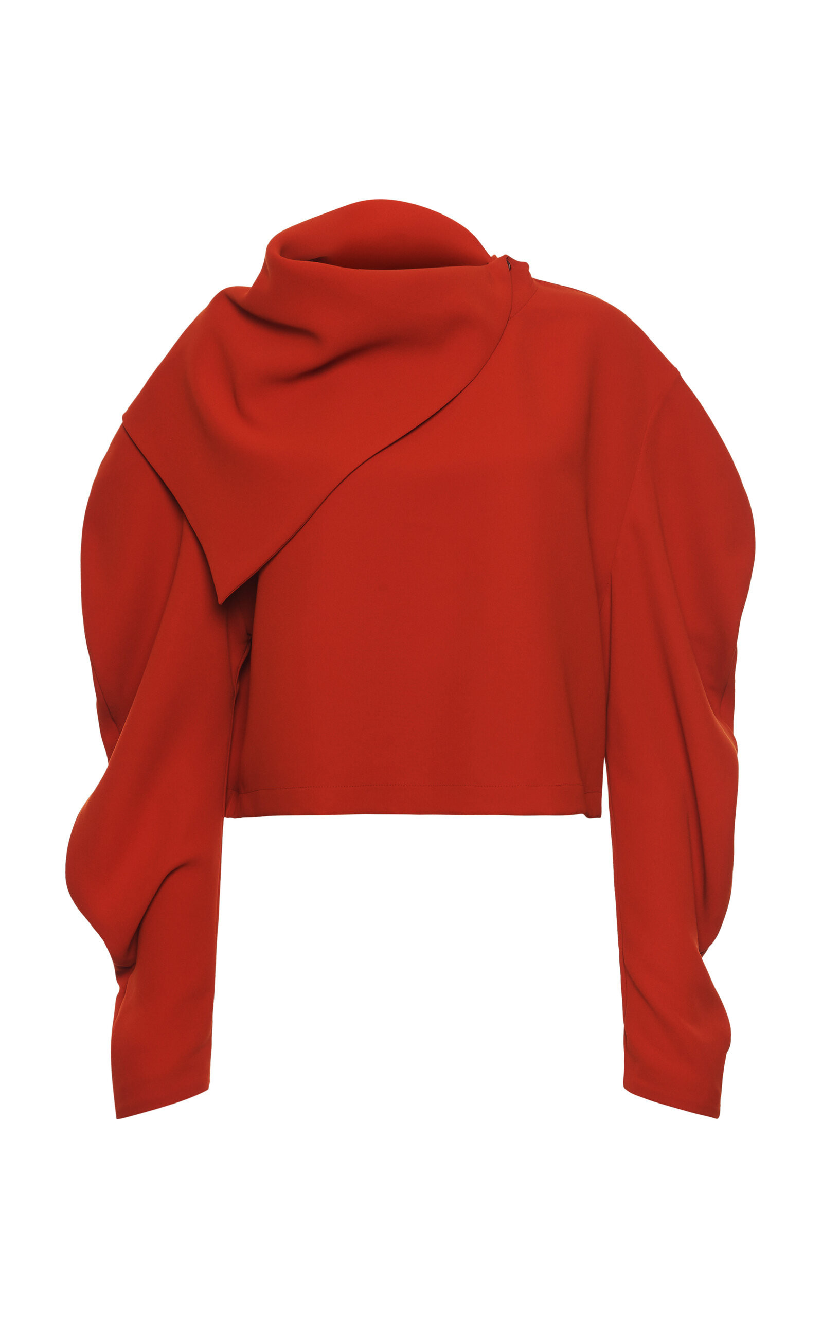 A.W.A.K.E. MODE - Draped Crepe Top - Red - FR 42 - Moda Operandi | Moda Operandi (Global)