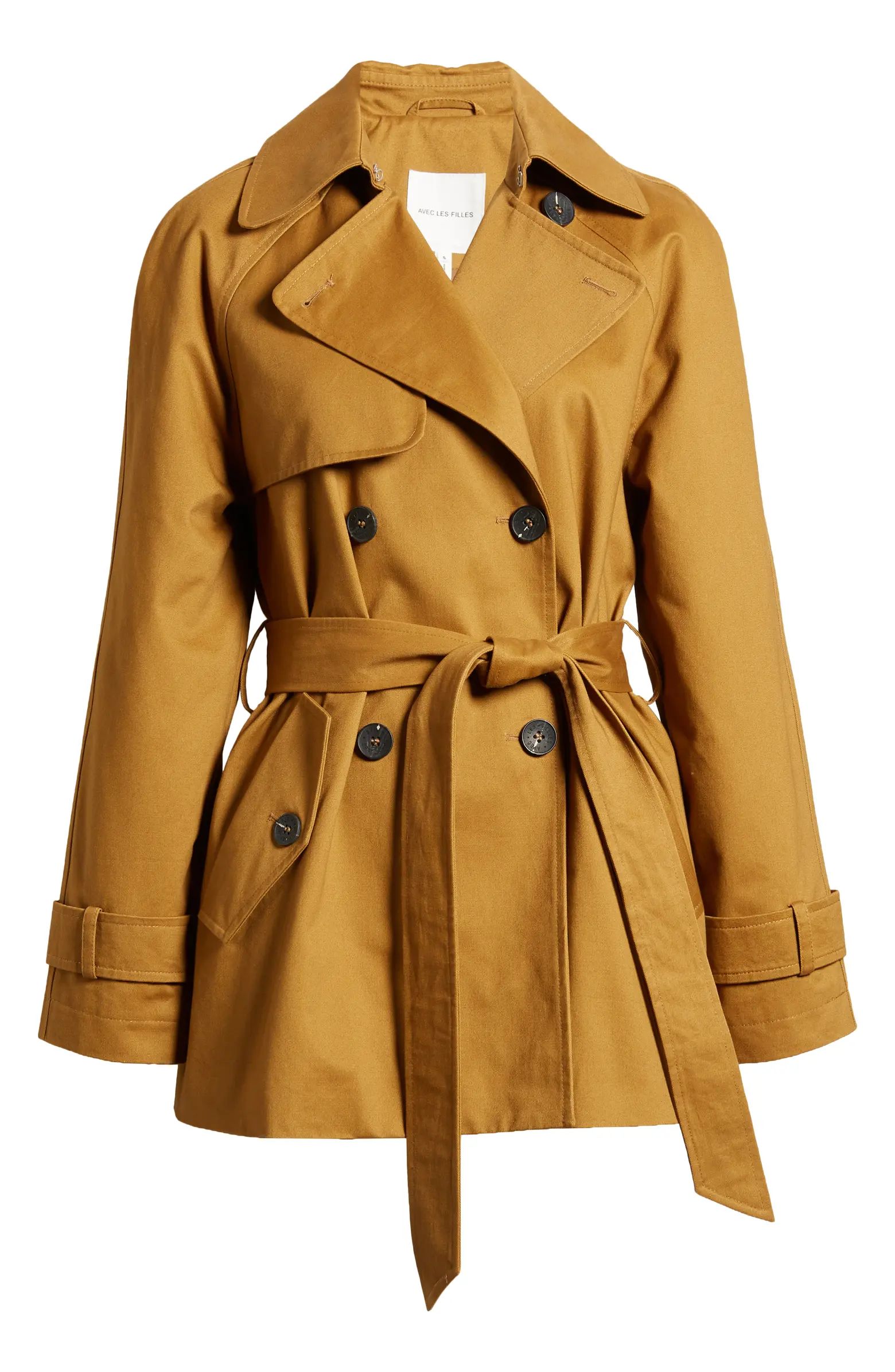 Relaxed Belted Twill Trench Coat | Nordstrom