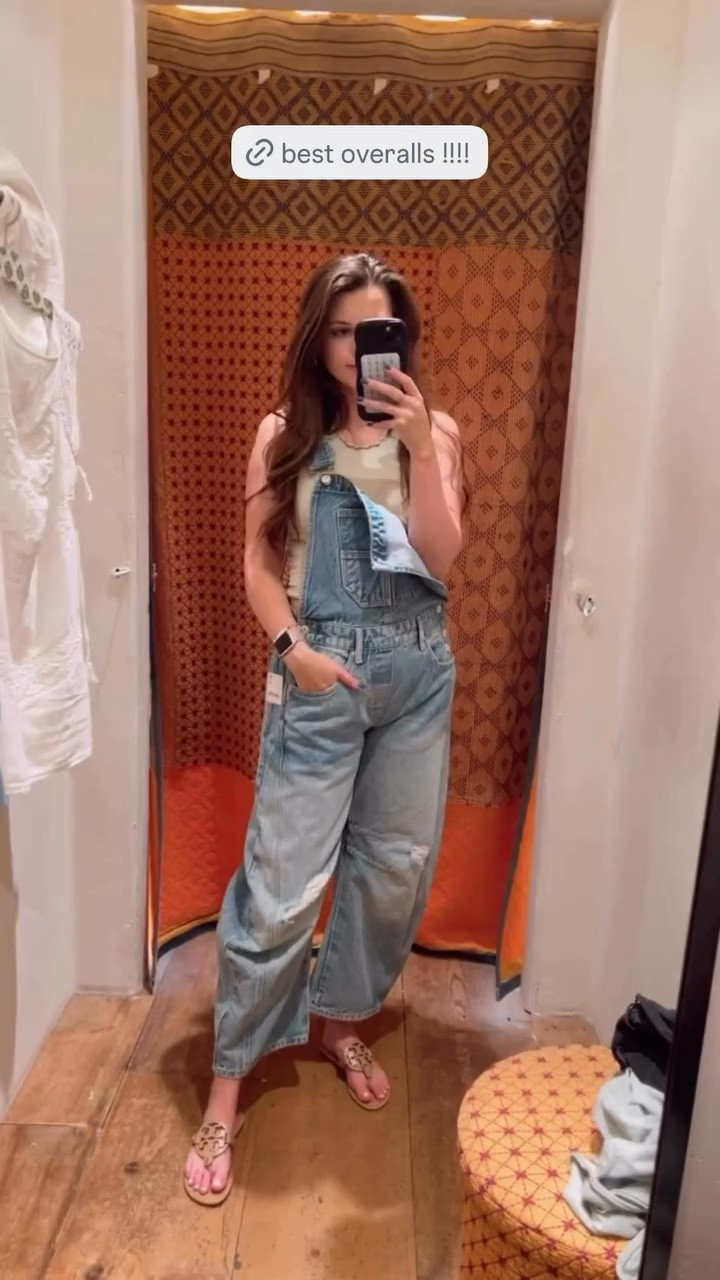 // the best overalls for spring and summer!! // free people overalls // barrel jean overalls // 

#LTKootd #LTKgrwm #LTKSeasonal