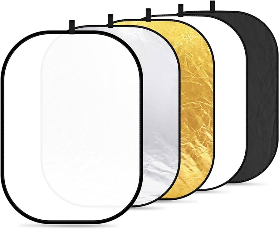 NEEWER 59"x79"/150x200cm Light Reflectors for Photography, Portable 5 in 1 Collapsible Multi Disc... | Amazon (US)