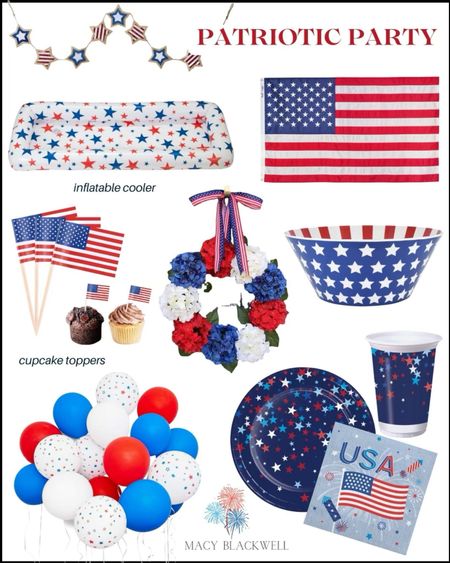 Red white and blue. 4th of July party. Stars and Stripes. Patriotic decor  

#LTKfamily #LTKhome #LTKSeasonal