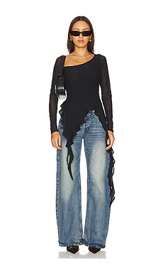 AFRM Doris Top in Noir from Revolve.com | Revolve Clothing (Global)