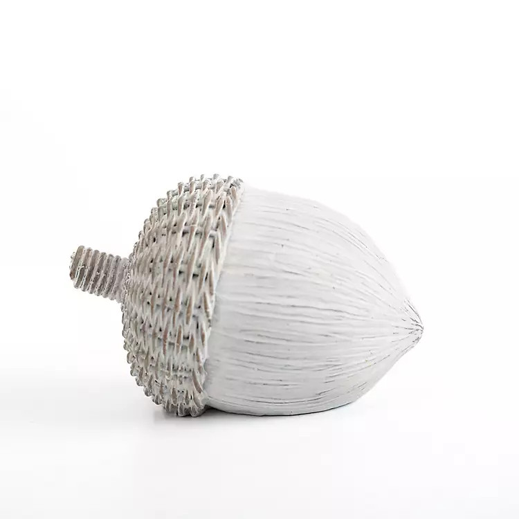 Whitewashed Acorn Decoration, 5 in. | Kirkland's Home