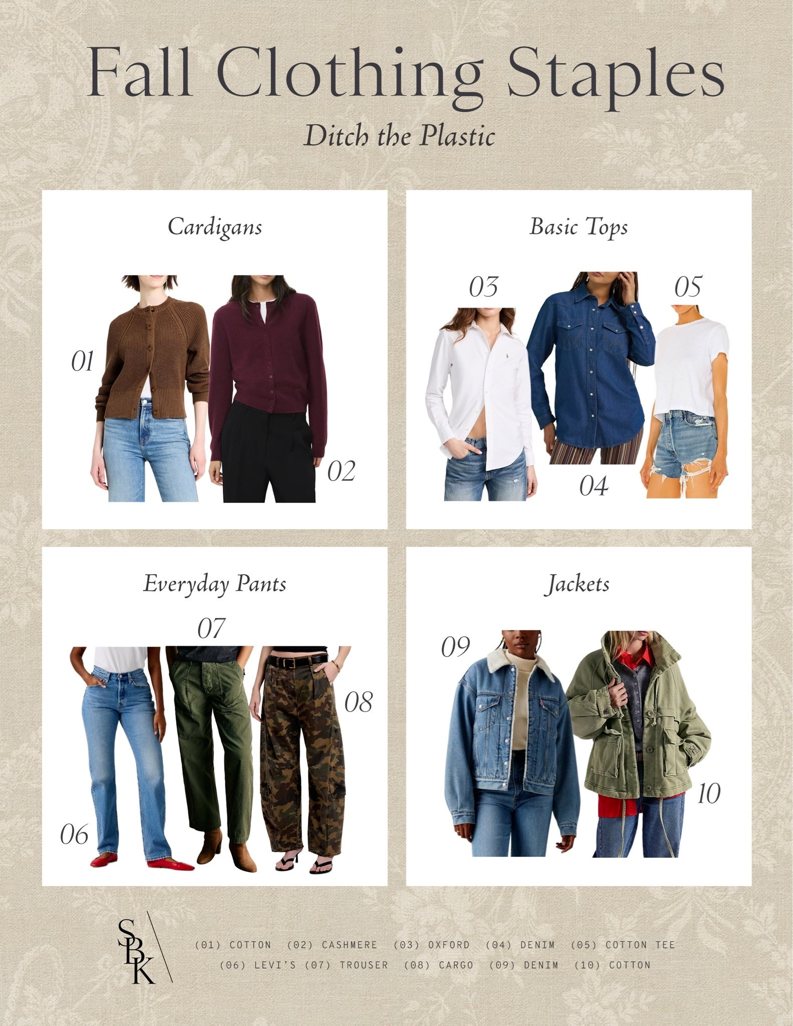Fall clothing staples 🍂 but make it low-tox! Ditch the plastic and wear cotton, denim, cashmere and wool👏🏻

Outfit
Ootd
Over 40

#LTKOver40 #LTKootd #LTKSeasonal