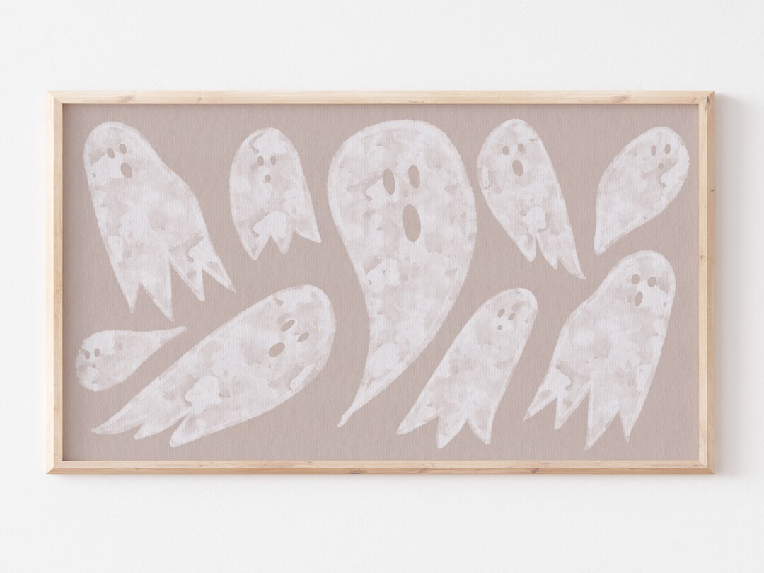 Samsung Frame TV Art Ghost Halloween Art Neutral Modern - Etsy | Etsy (US)