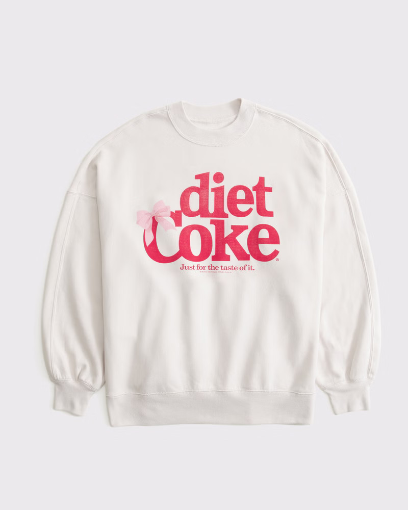 Women's Diet Coke Graphic Oversized Sunday Crew | Women's Tops | Abercrombie.com | Abercrombie & Fitch (US)