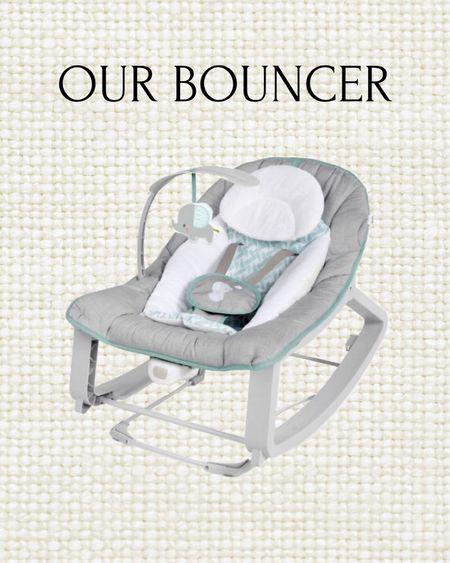 Bouncer holds up to 40 pounds and can grow with your little one! Our baby boy loves it!

Bouncer, baby item, target