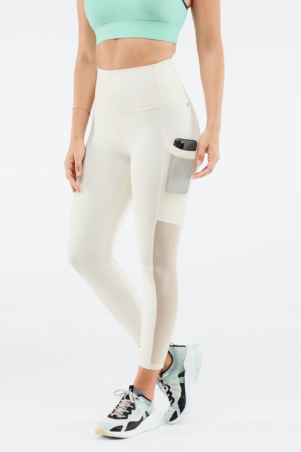 On-the-Go High-Waisted 7/8 Legging | Fabletics - North America