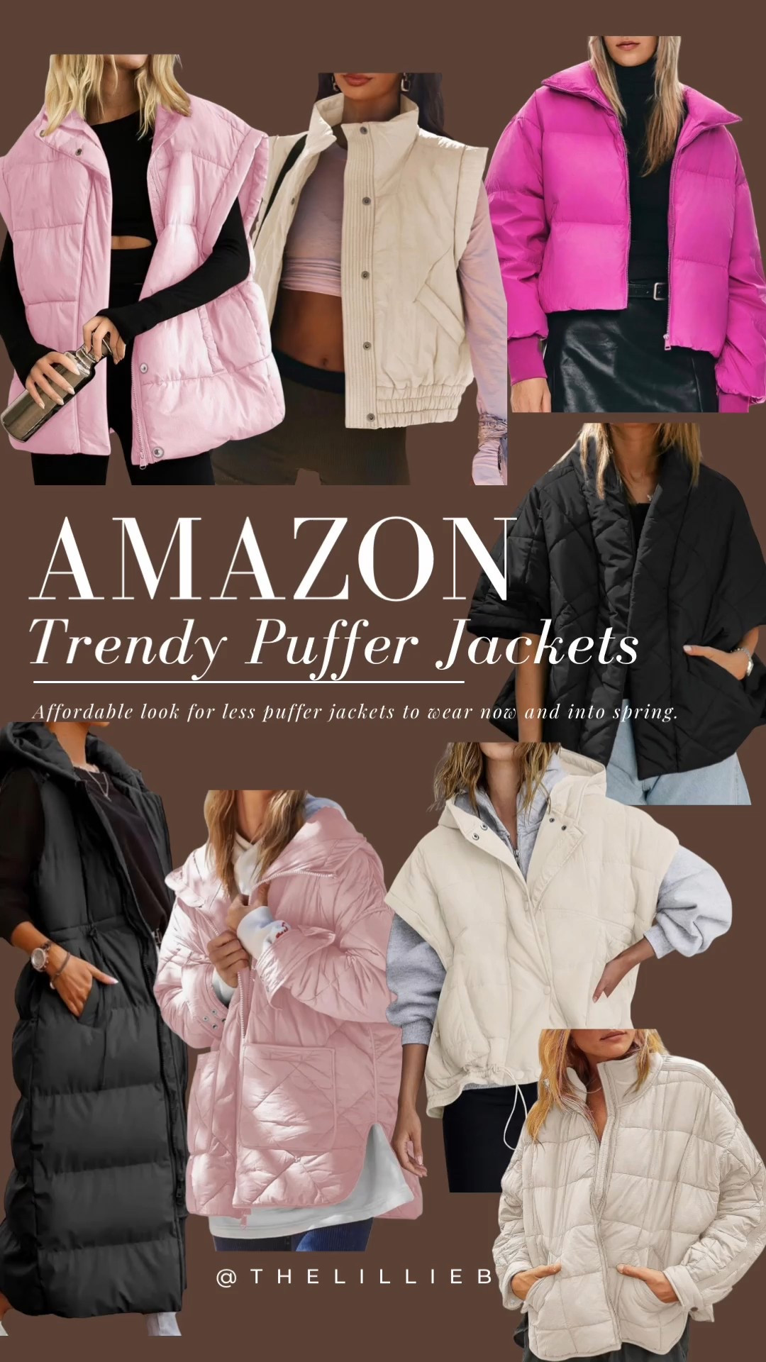 Trendy puffer coats to wear now and into spring! 

Valentine’s Day. Outerwear. Vests. 

#LTKSeasonal #LTKValentine