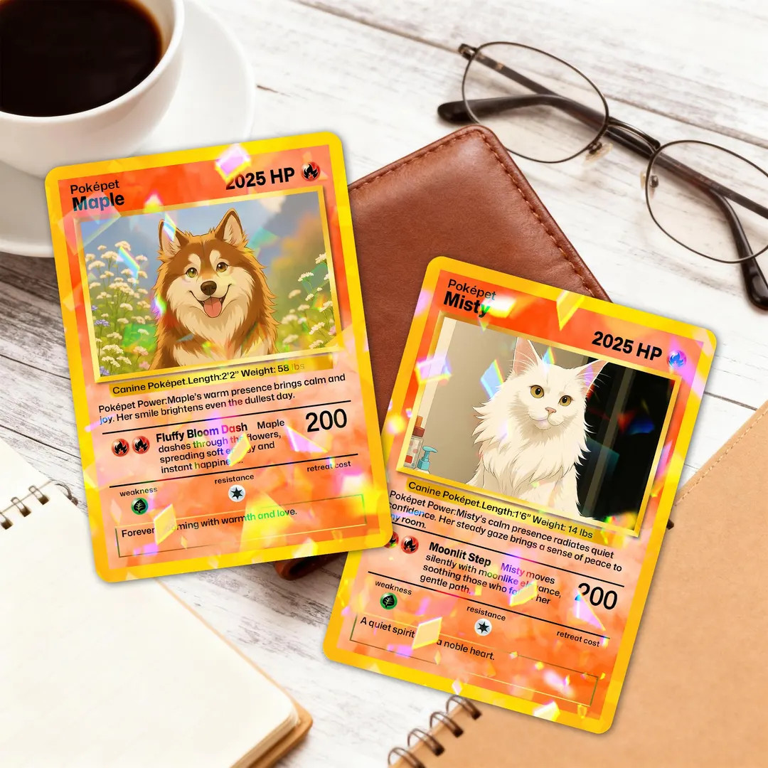 Custom Pet Pokemon Card, Pet as a Pokemon Card, Turn your pet into a Pokemon, Pokemon Illustratio... | Etsy (UK)