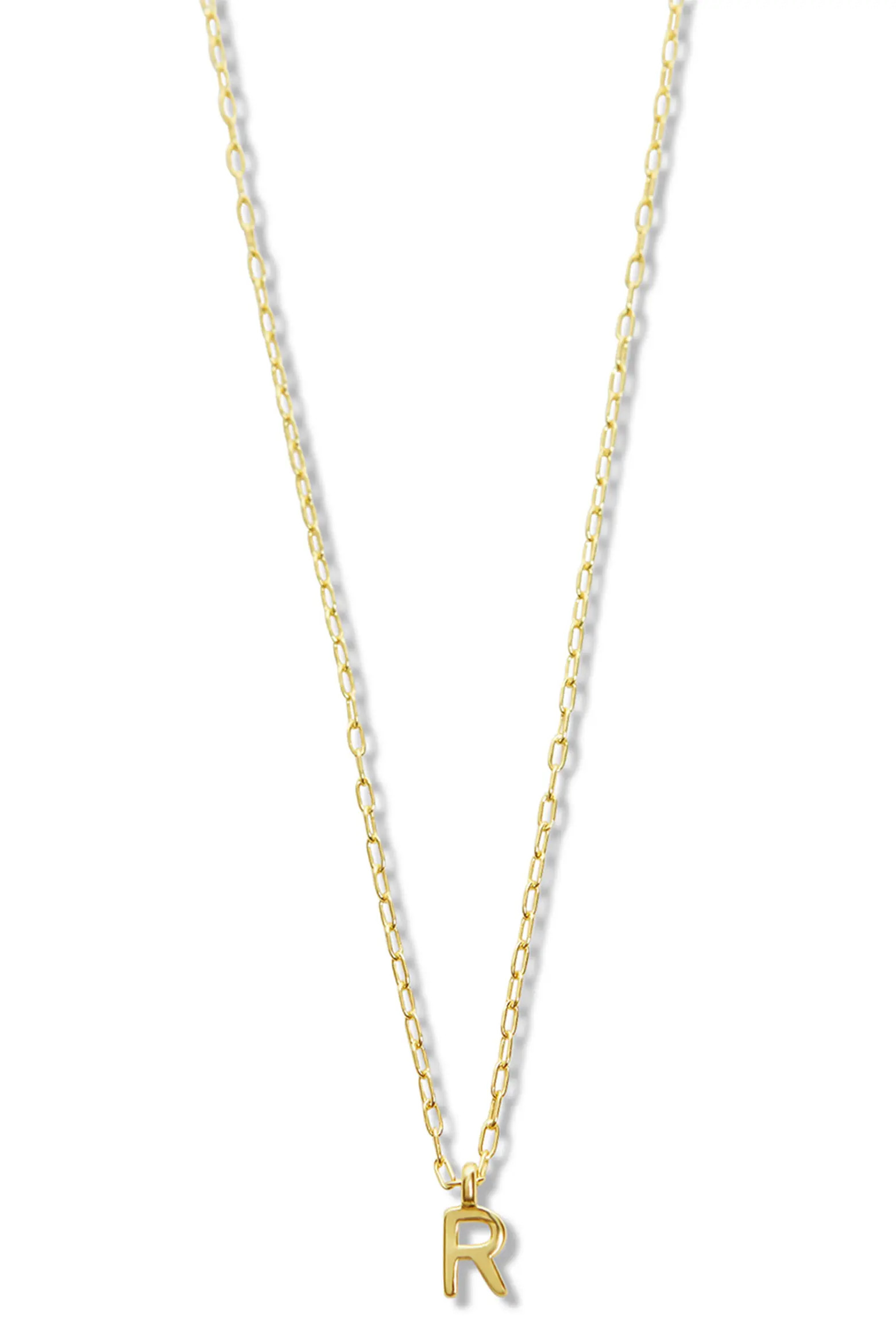 Argento Vivo Sterling Silver Initial Pendant Sterling Silver Paper Clip Chain Necklace (Women) | ... | Nordstrom