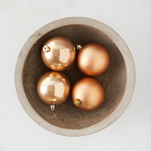 Shatterproof Globe Ornaments, Set of 4 | Terrain