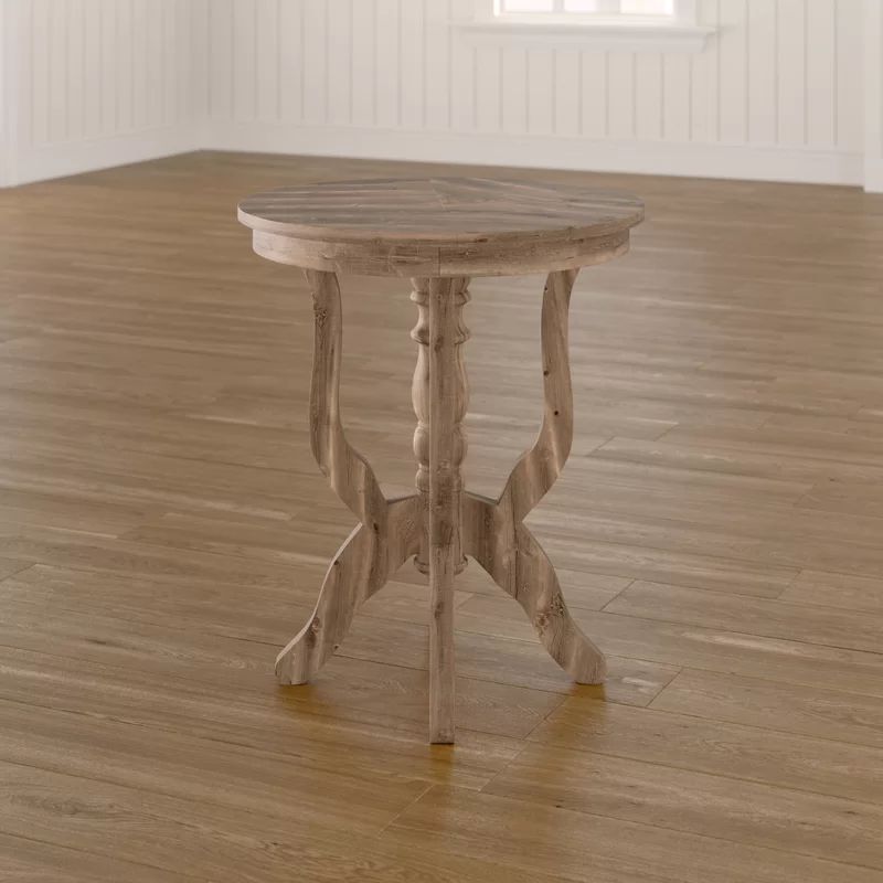 Taniya Solid Wood Pedestal End Table | Wayfair Professional