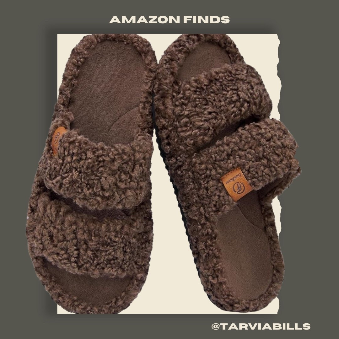 FASHION FIND - Womens Fuzzy Open-toe slippers (Soft Comfy Memory Foam)

#amazonfinds #amazonmusthaves 

#LTKFindsUnder50 #LTKStyleTip #LTKShoeCrush