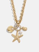 Isla Charm Necklace - Gold/Pearl | BaubleBar (US)