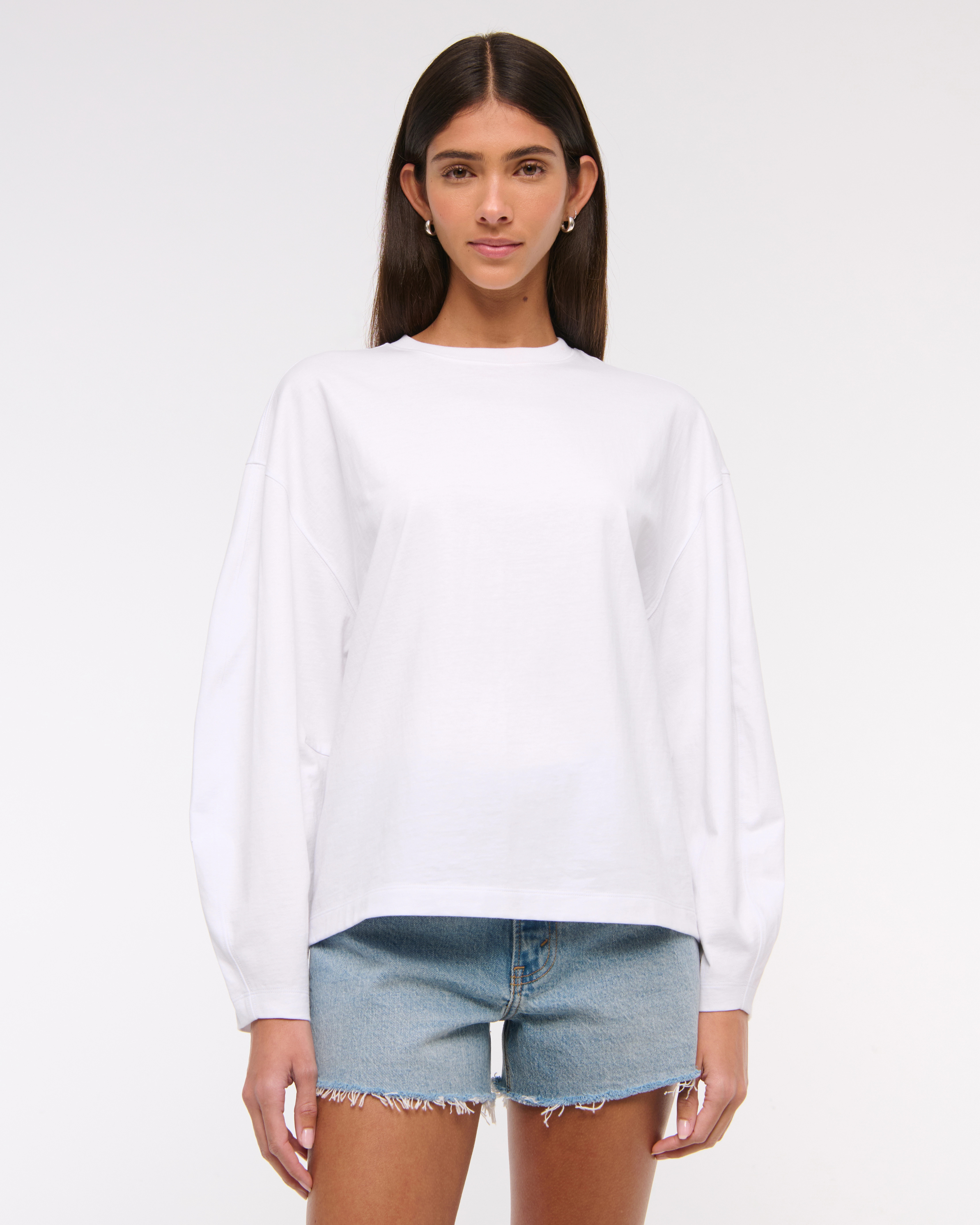 Long-Sleeve Barrel Tee | Abercrombie & Fitch (US)