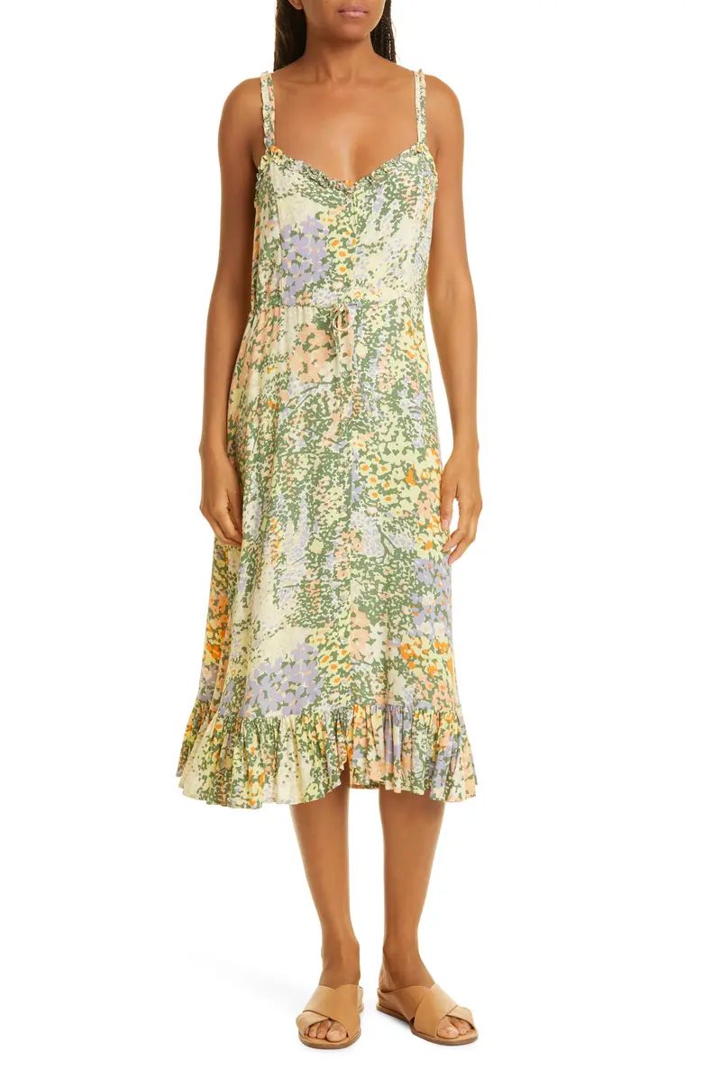 Rails Adalyn Floral Drawstring Waist Dress | Nordstrom | Nordstrom