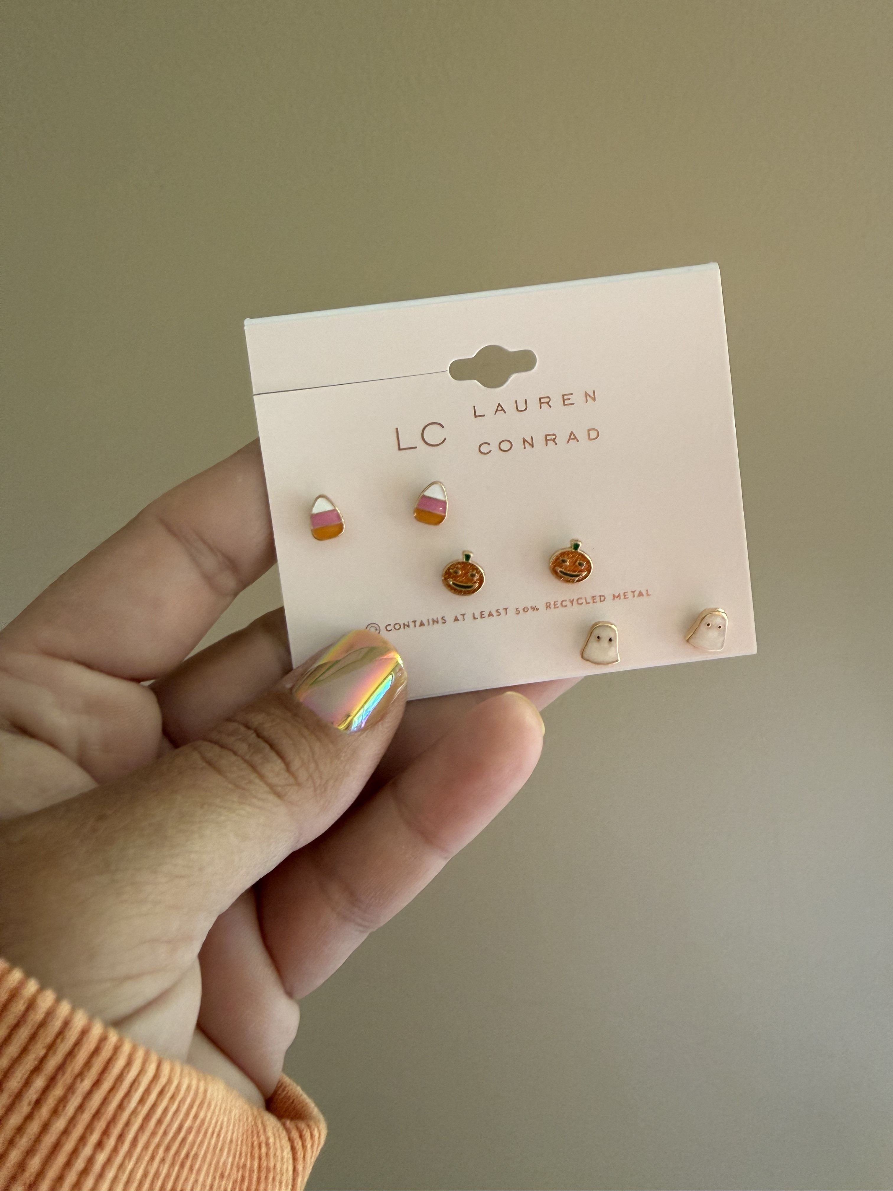 🎃 Halloween earrings that don't look like a costume, and they start at $10.50

LC Lauren Conrad trick or treat 3-pair set, $13.50 with code TAKE25, reg $18. Candy corn, a little jack o lantern and a ghost, so you can rotate all month.

More in the same line
Halloween whimsy 5-pair set, $13.50 with TAKE25
Peek-a-boo pumpkin ghost drops, $13.50 with TAKE25
Sparkly candy corn studs, $10.50 with TAKE25
Glow in the dark pumpkin studs, $10.50 with TAKE25
Mother-of-pearl ghost studs, $10.50 with TAKE25
Pumpkin pie slice buttons, $10.50 with TAKE25

Deal Days and code TAKE25 both end October 8. Kohl's only tracks on the website, not the app.

halloween earrings, stud earrings, lc lauren conrad, kohls halloween, candy corn earrings, ghost earrings, pumpkin earrings, halloween accessories, kohls finds, seasonal jewelry 

 #LTKootd #LTKSeasonal #LTKSaleAlert