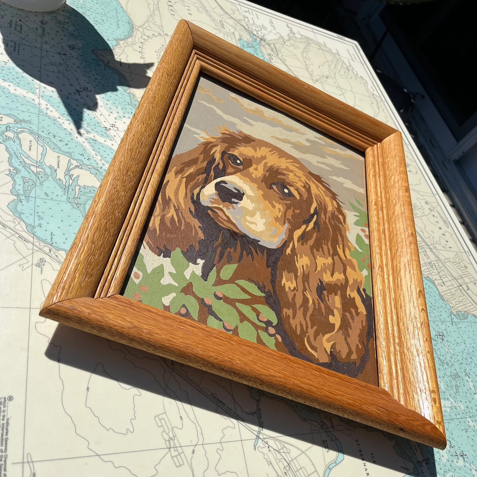 Vintage Framed Paint by Numbers Dog / Spaniel / Setter - Etsy | Etsy (US)