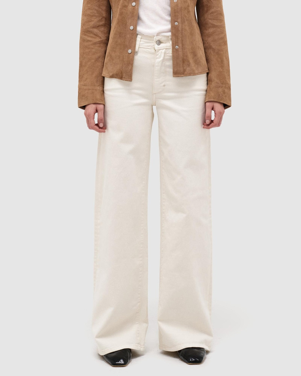 Neuw - Eva Wide Jeans - Jeans (Cream) Eva Wide Jeans | THE ICONIC (AU & NZ)